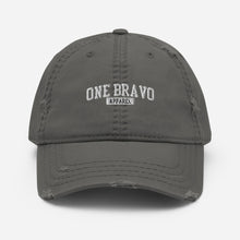 Load image into Gallery viewer, One Bravo Embroidered Distressed Hat