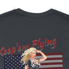 Load image into Gallery viewer, Keep'em Flying Nose Art Unisex Tee