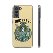 Load image into Gallery viewer, One Bravo Skeleton Middle Finger Flexi Phone Case