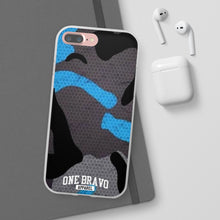 Load image into Gallery viewer, One Bravo Blue Camo Flexi Phone Case