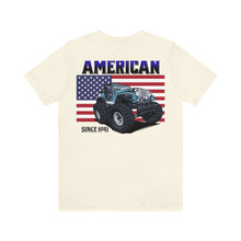 Load image into Gallery viewer, Jeep American Flag Unisex Tee