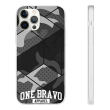 Load image into Gallery viewer, One Bravo Black Camo Flexi Phone Case