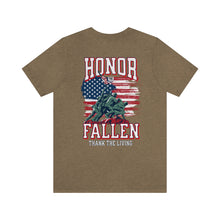 Load image into Gallery viewer, Honor The Fallen, Thank The Living Unisex Tee
