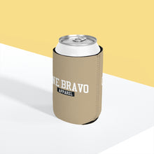 Load image into Gallery viewer, Digital Camo Sand Can Cooler Sleeve/White One Bravo Logo