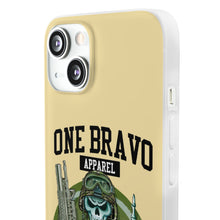 Load image into Gallery viewer, One Bravo Skeleton Middle Finger Flexi Phone Case