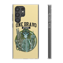 Load image into Gallery viewer, One Bravo Skeleton Middle Finger Flexi Phone Case