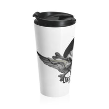 Load image into Gallery viewer, One Bravo Skull w/ Beret Stainless Steel Travel Mug