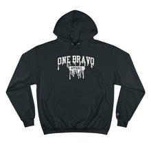Load image into Gallery viewer, White One Bravo Drip Logo Hoodie