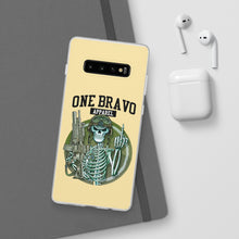 Load image into Gallery viewer, One Bravo Skeleton Middle Finger Flexi Phone Case