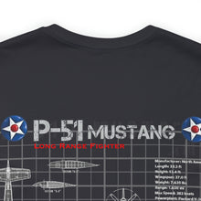 Load image into Gallery viewer, P-51 Mustang Aircraft Unisex Tee
