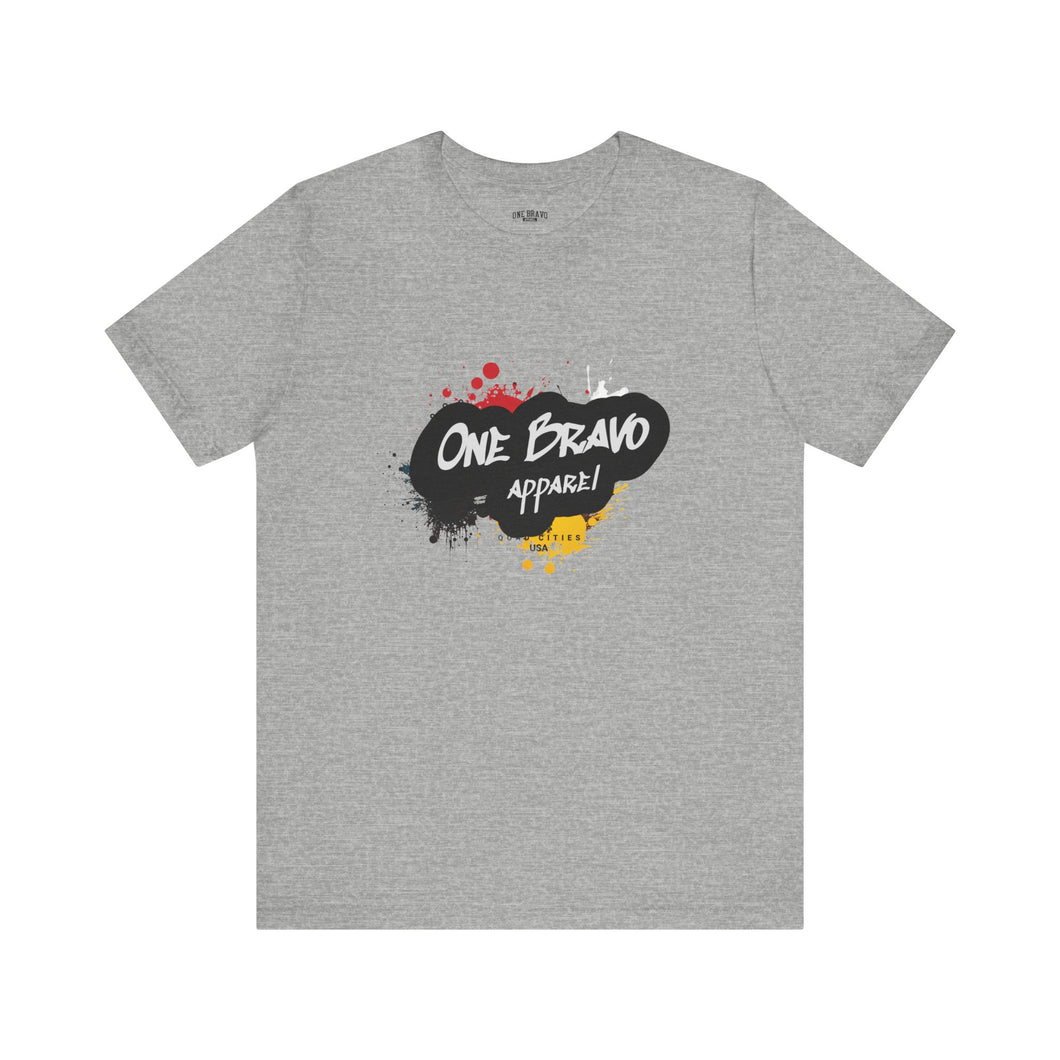 One Bravo Apparel Paint Splatter Logo Unisex Tee