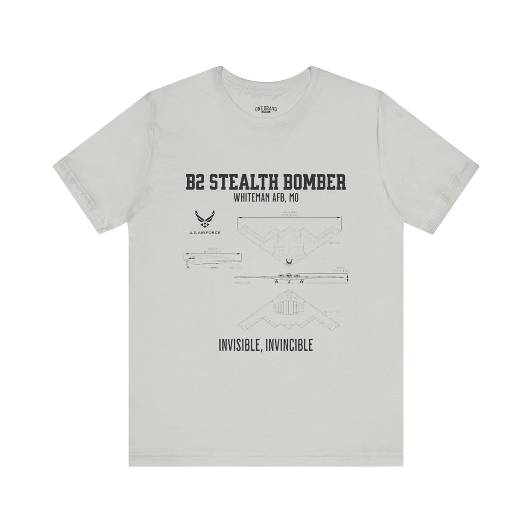 B2 Stealth Bomber Aircraft Unisex Tee