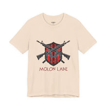 Load image into Gallery viewer, Molon Labe Rifle Shield Graphic Tee
