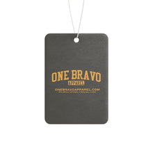 Load image into Gallery viewer, Orange /Black One Bravo Apparel Logo Air Freshener
