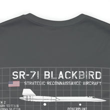 Load image into Gallery viewer, SR-71 Blackbird Aircraft Unisex Tee
