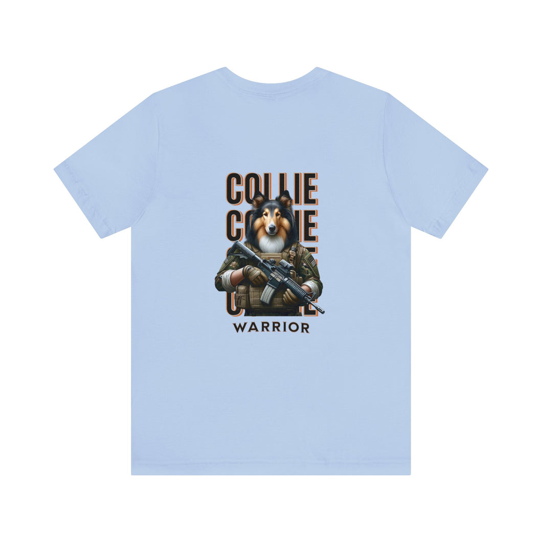 Collie Animal Warrior Unisex Tee