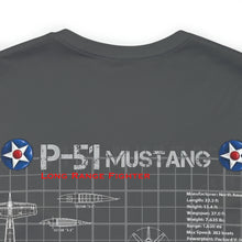 Load image into Gallery viewer, P-51 Mustang Aircraft Unisex Tee
