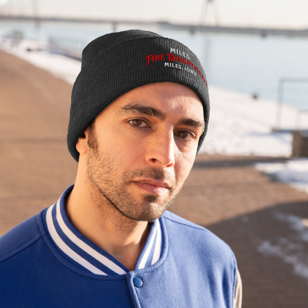 Miles Fire Department Knit Beanie