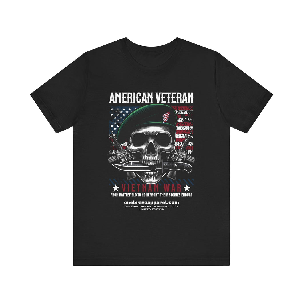 American Army Skull Veteran Unisex Tee