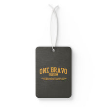 Load image into Gallery viewer, Orange /Black One Bravo Apparel Logo Air Freshener
