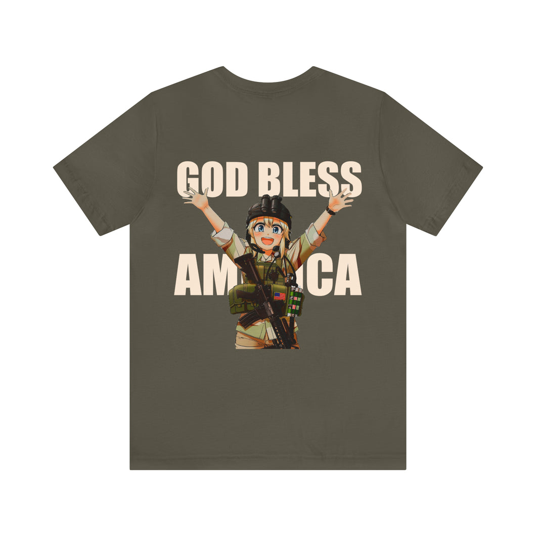 God Bless America Anime / Japanese Unisex Tee