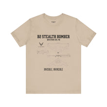 Load image into Gallery viewer, B2 Stealth Bomber Aircraft Unisex Tee
