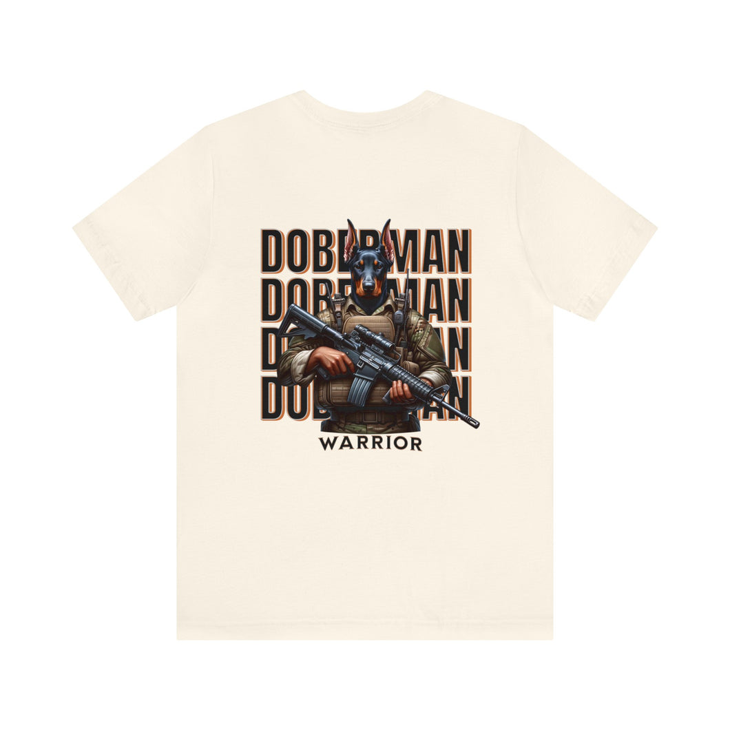 Doberman Animal Warrior Unisex Tee