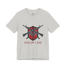 Load image into Gallery viewer, Molon Labe Rifle Shield Graphic Tee
