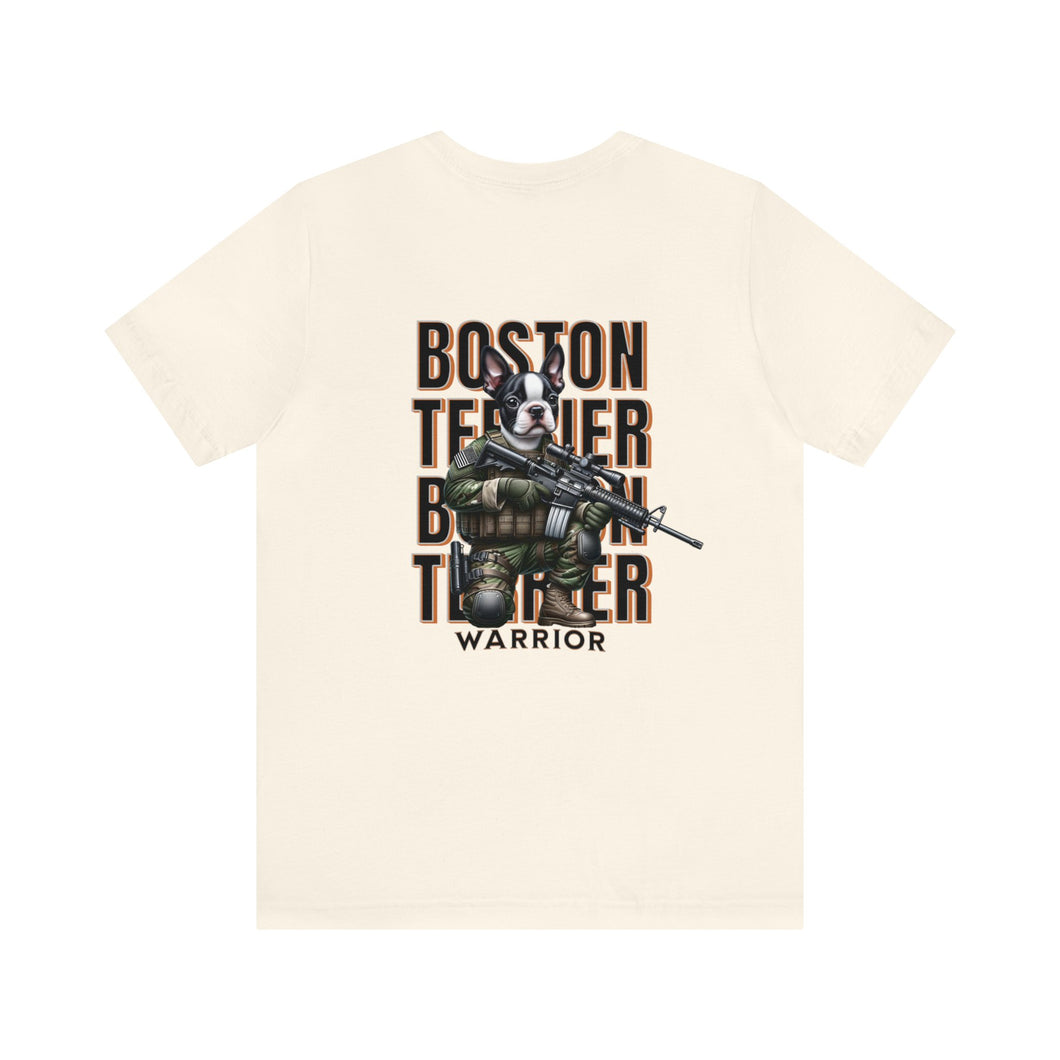 Boston Terrier Animal Warrior Unisex Tee