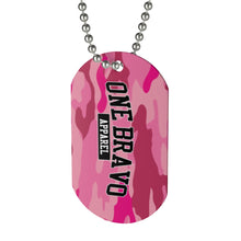 Load image into Gallery viewer, Pink Camo One Bravo Dog Tag
