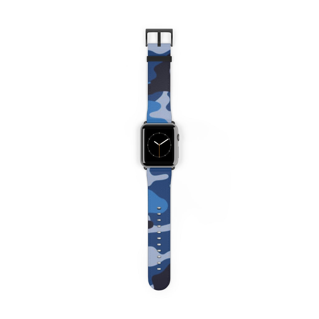 Blue Camo Apple Watch Band
