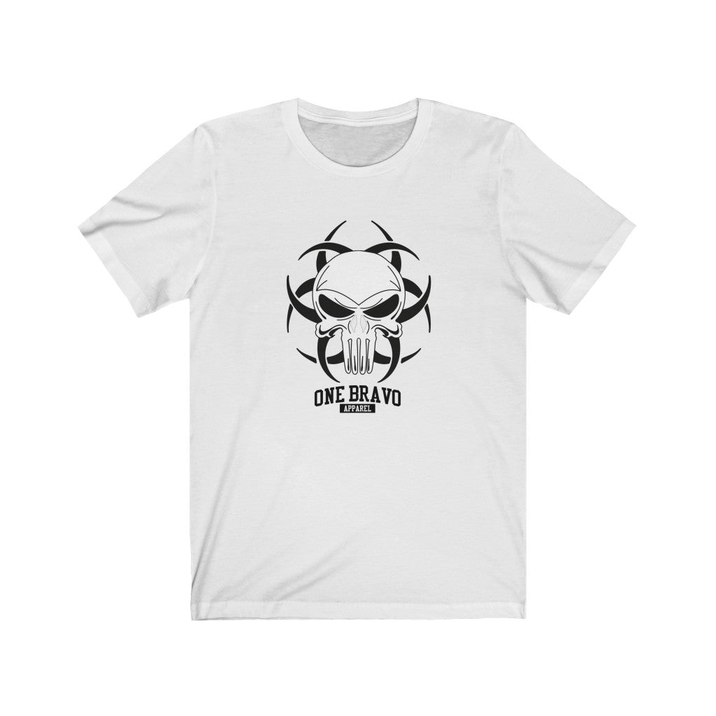 One Bravo Tribal Skull Logo Unisex Tee