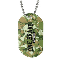 Load image into Gallery viewer, Tan Skull Camo One Bravo Dog Tag
