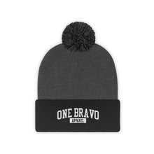 Load image into Gallery viewer, One Bravo Embroidered Pom Pom Beanie
