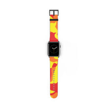 Load image into Gallery viewer, Red &amp; Yellow Camo Apple Watch Band
