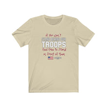 Load image into Gallery viewer, Stand Behind Our Troops Unisex Tee
