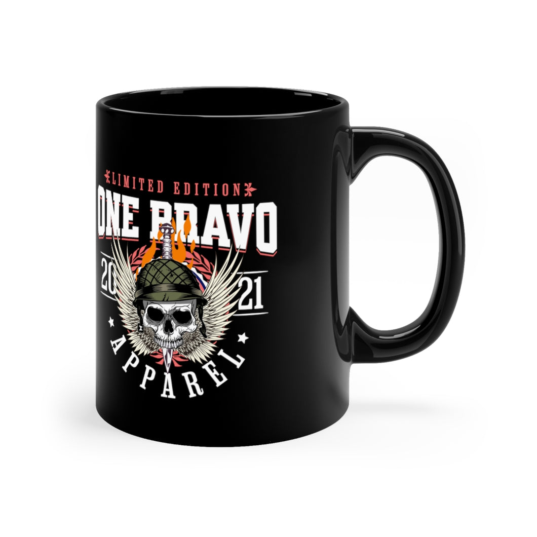 One Bravo Limited Edition #7 Ceramic Black Mug