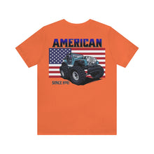Load image into Gallery viewer, Jeep American Flag Unisex Tee
