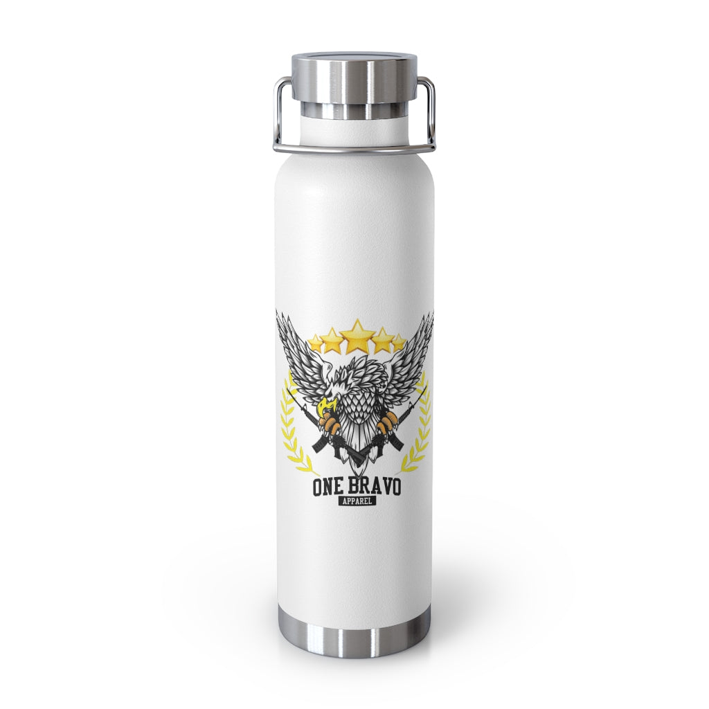 One Bravo Eagle w/Guns Logo 22oz Vacuum Insulated Bottle