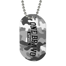 Load image into Gallery viewer, Snow Camo One Bravo Dog Tag
