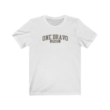 Load image into Gallery viewer, Gray One Bravo Logo Unisex Tee
