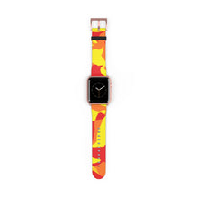 Load image into Gallery viewer, Red &amp; Yellow Camo Apple Watch Band
