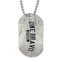 Load image into Gallery viewer, Abstract Geometric One Bravo Dog Tag
