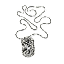 Load image into Gallery viewer, Zebra Pattern One Bravo Dog Tag
