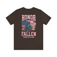 Load image into Gallery viewer, Honor The Fallen, Thank The Living Unisex Tee
