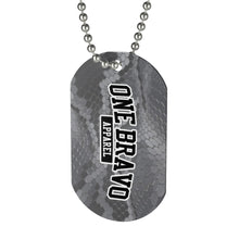 Load image into Gallery viewer, Snake Skin One Bravo Camo Dog Tag
