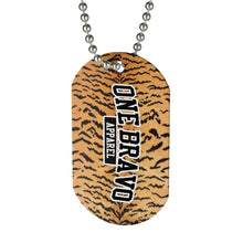 Load image into Gallery viewer, Tiger Pattern One Bravo Dog Tag
