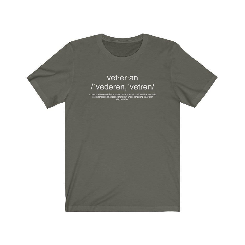 Veteran Definition Unisex Tee