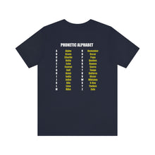 Load image into Gallery viewer, Phonetic Alphabet Unisex Tee
