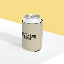 Load image into Gallery viewer, Light Gray Can Cooler Sleeve/ Black One Bravo Logo
